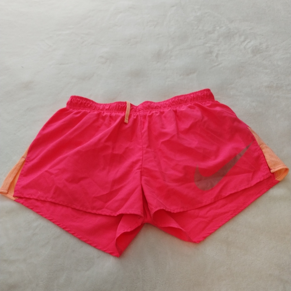 Nike DRI fit shorts hot pink orange